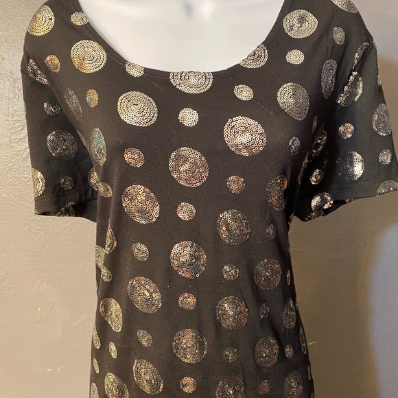 SKINKY BRAND Black with Silver Sequin Polka-Dots - Picture 6 of 15